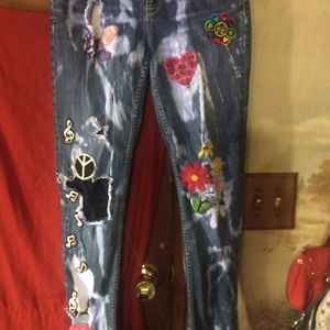 Ladies Hippie pants,, sz. 7/8,, Unique